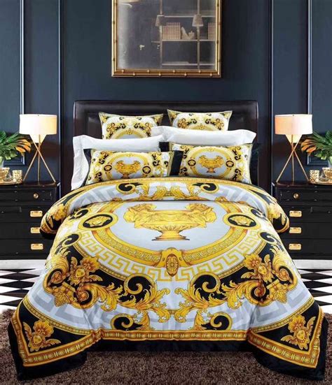 versace replica bedding sets|versace bedroom furniture set.